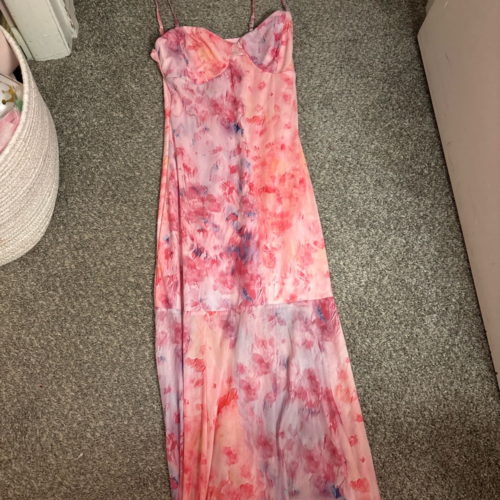 SHEIN Pink and Purple Maxi Dress